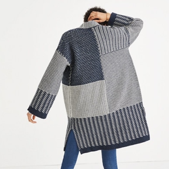 Madewell Sweaters - Madewell Patchwork Collage Cardigan